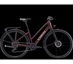 Trek FX Sport AL EQ Midstep Vinröd